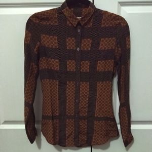 Burberry button down blouse